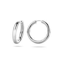 vDam Klapoorringen Rond Zilver Gerhodineerd 1334139