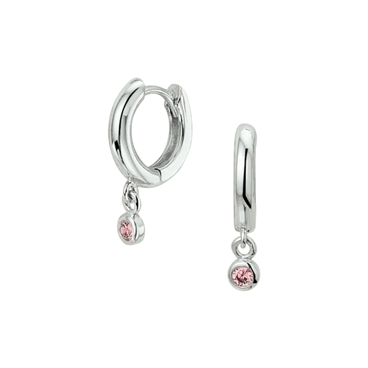 vDam Klapoorringen Zirkonia Zilver Gerhodineerd 1327419