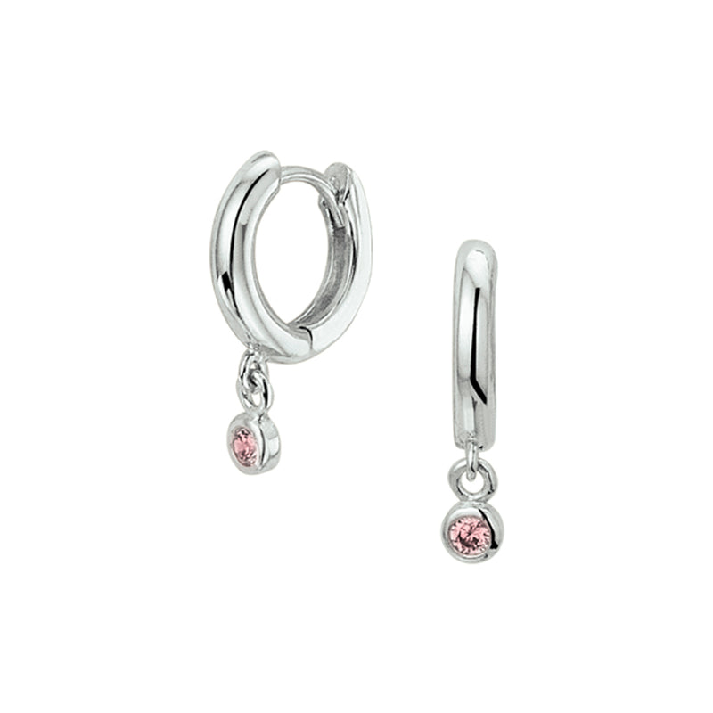 vDam Klapoorringen Zirkonia Zilver Gerhodineerd 1327419