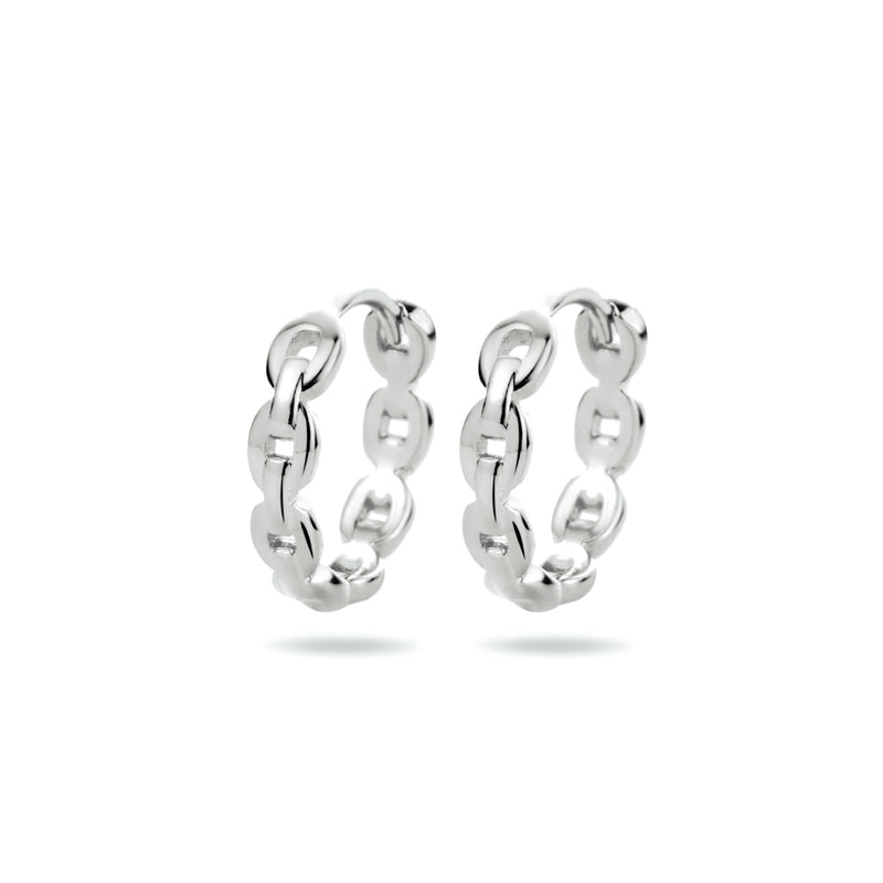 vDam Klapoorringen Schakel Zilver Gerhodineerd 1334142