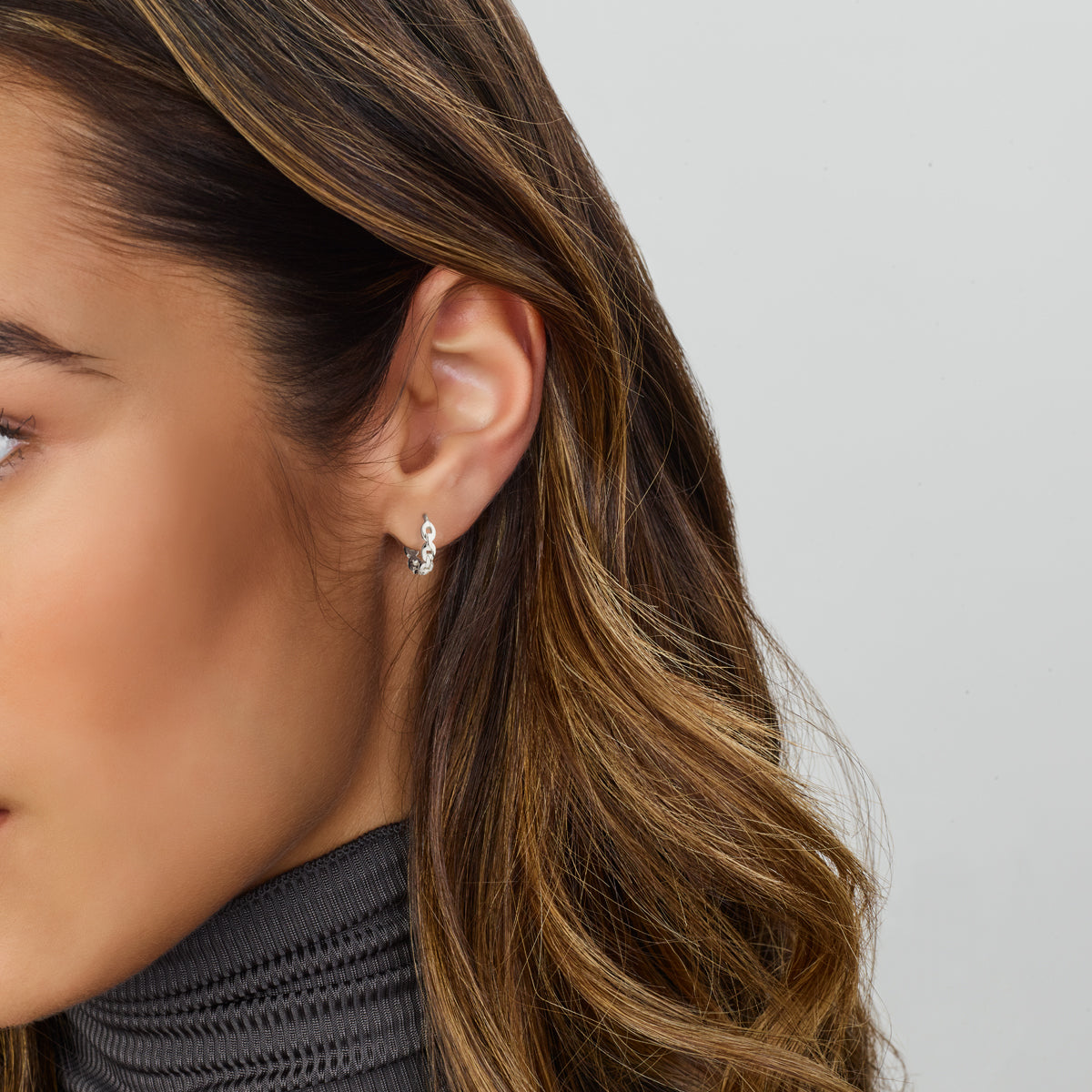 vDam Klapoorringen Schakel Zilver Gerhodineerd 1334142