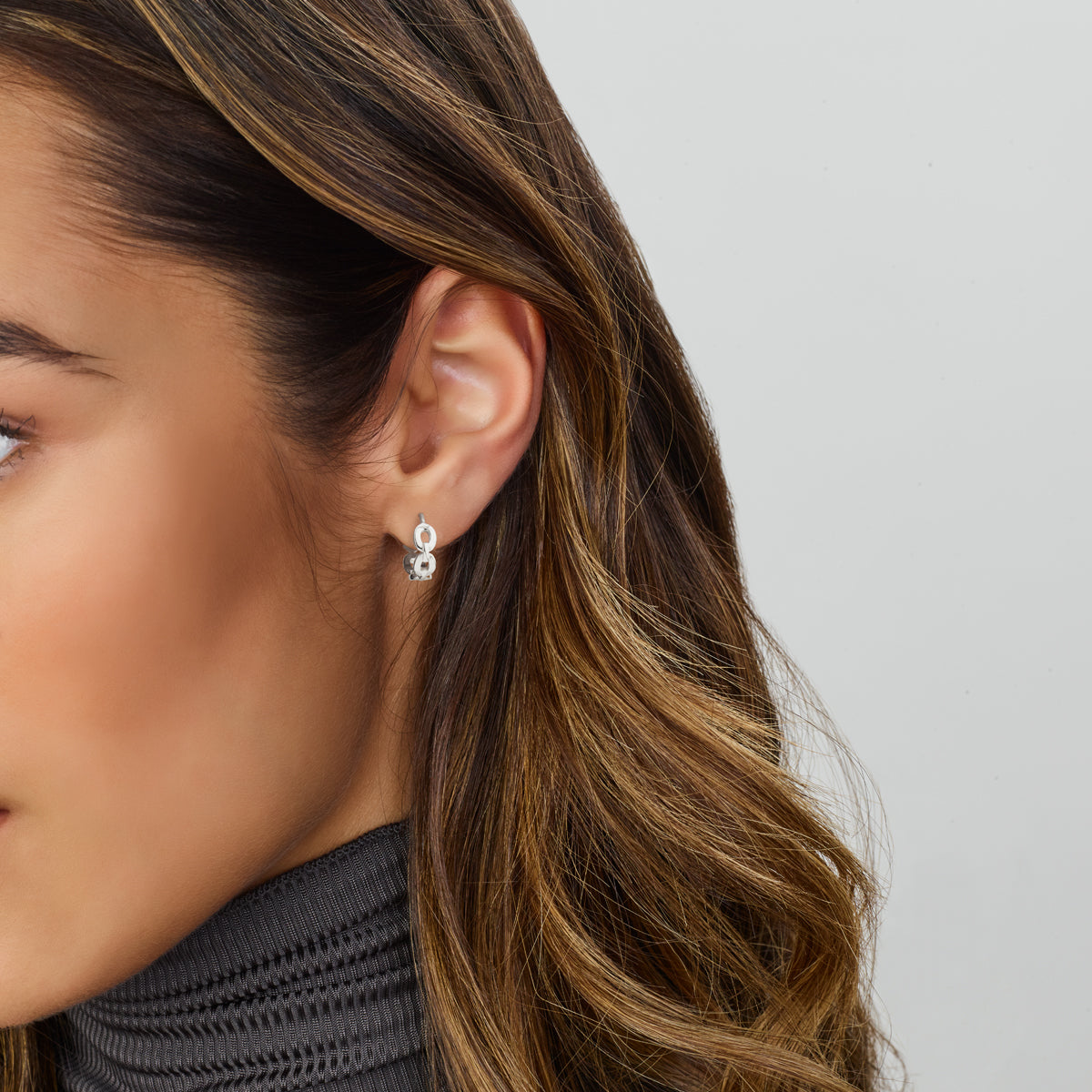 vDam Klapoorringen Schakel Zilver Gerhodineerd 1334143