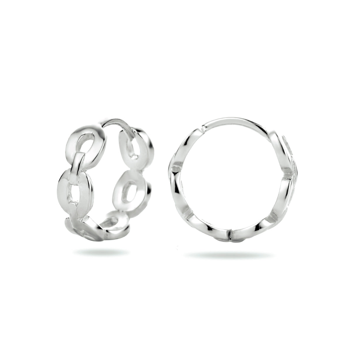 vDam Klapoorringen Schakel Zilver Gerhodineerd 1334143