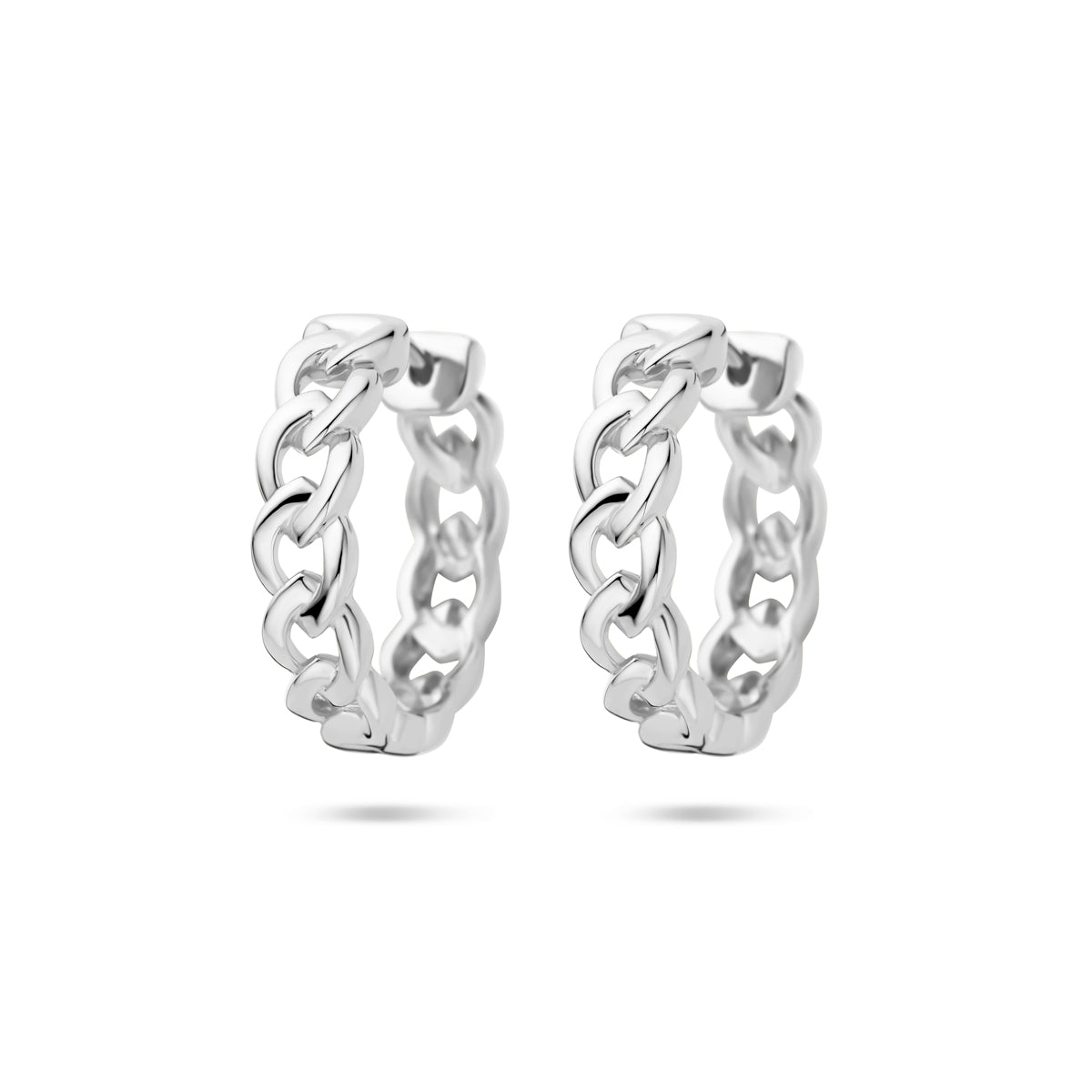 vDam Klapoorringen Schakelmotief 18mm Zilver Gerhodineerd 1339598