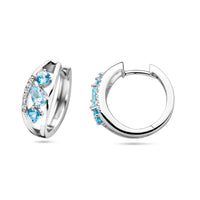 vDam Klapoorringen Topaas Zilver Gerhodineerd 1337887