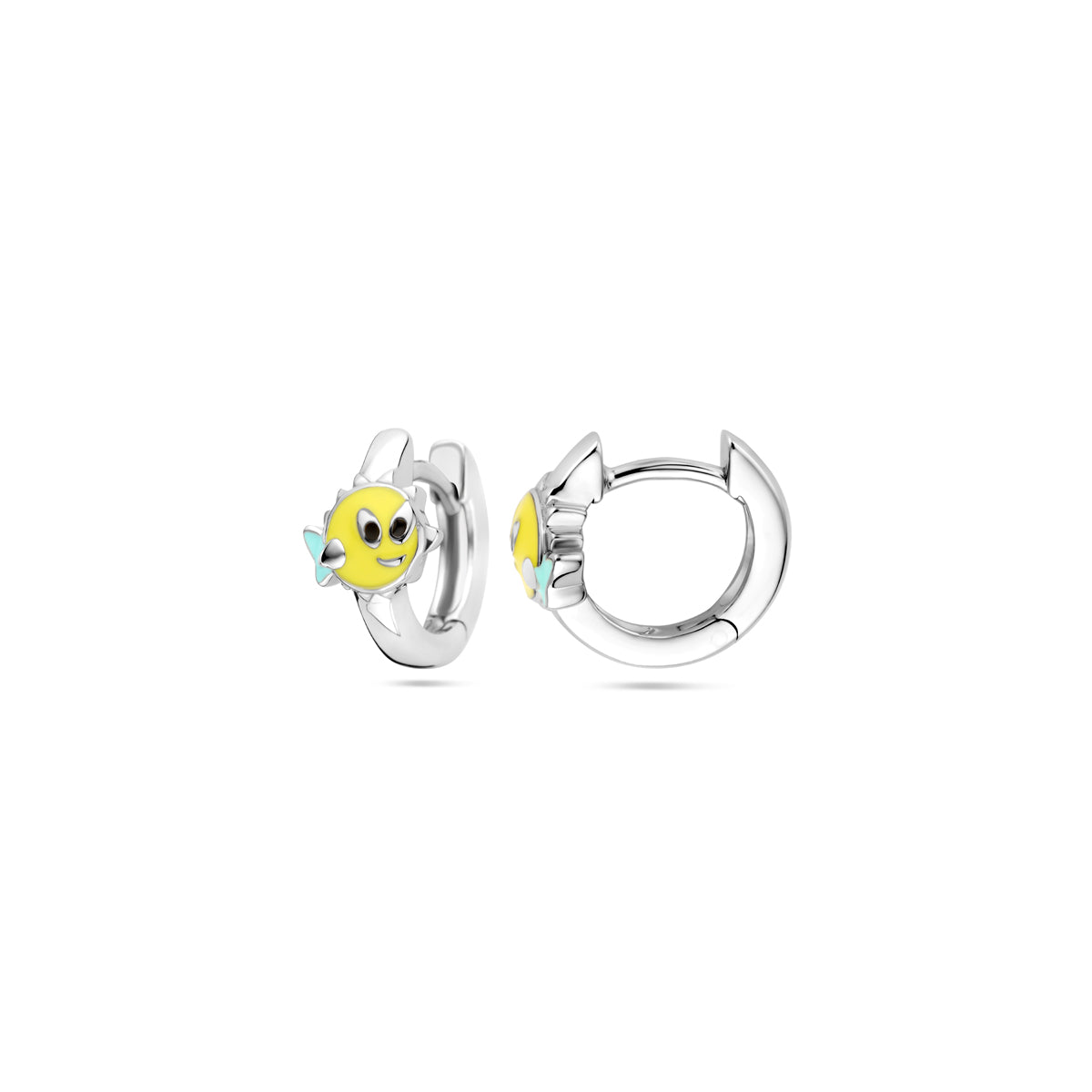 vDam Klapoorringen Vis 10,5 Mm Zilver Gerhodineerd 1339907