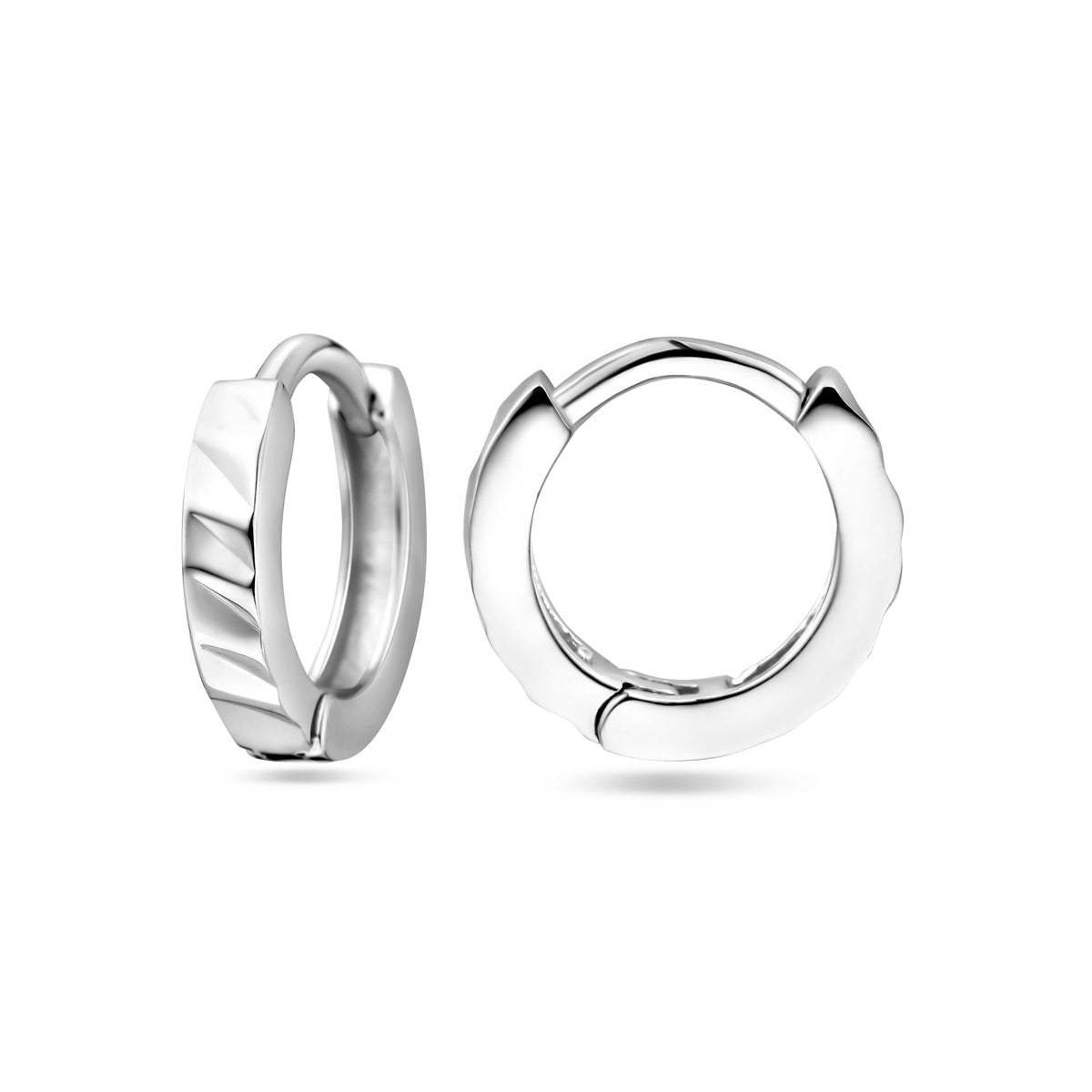 vDam Klapoorringen Vlak 12 Mm Zilver Gerhodineerd 1325051