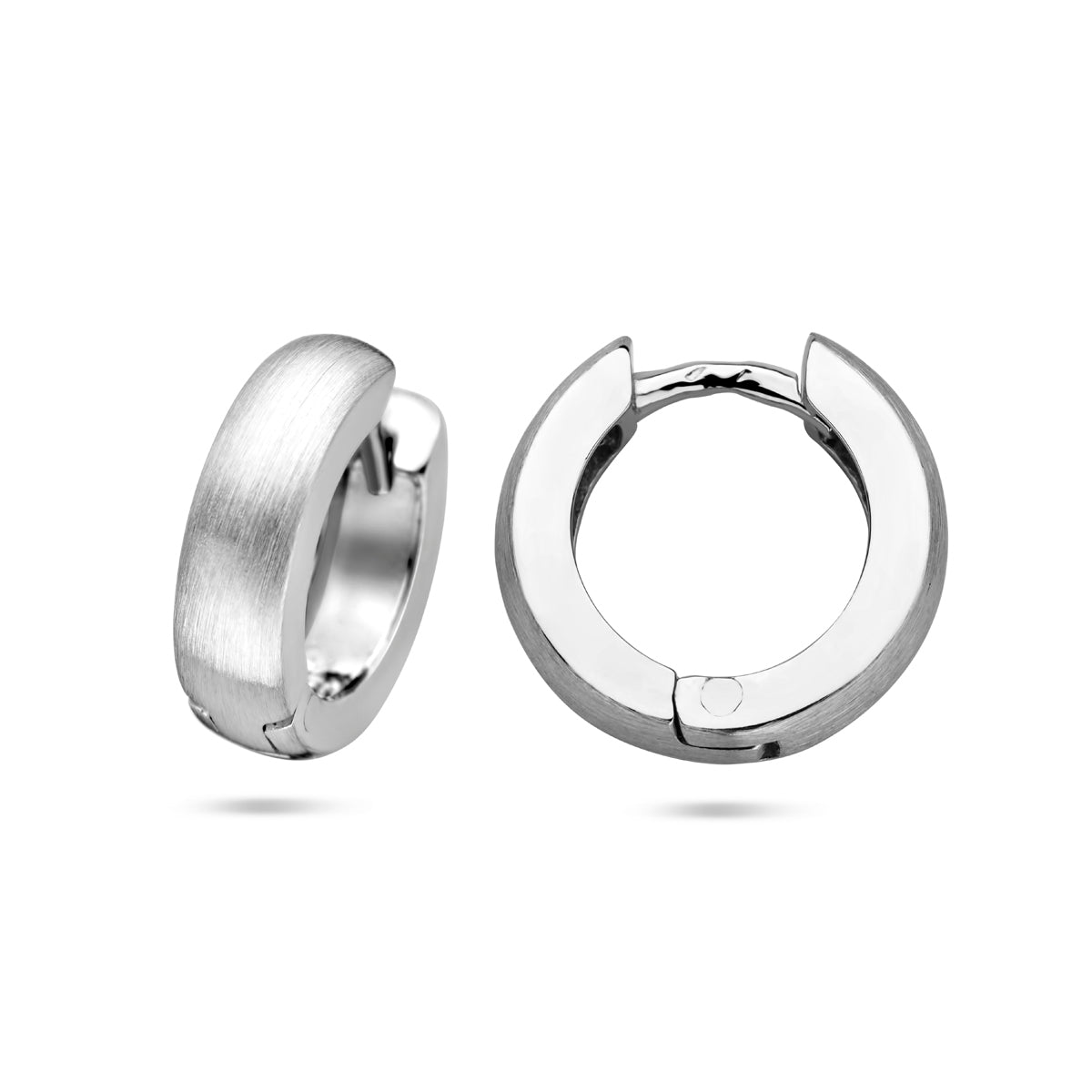 vDam Klapoorringen Vlak 4,0 Mm Poli/mat Zilver Gerhodineerd 1337877