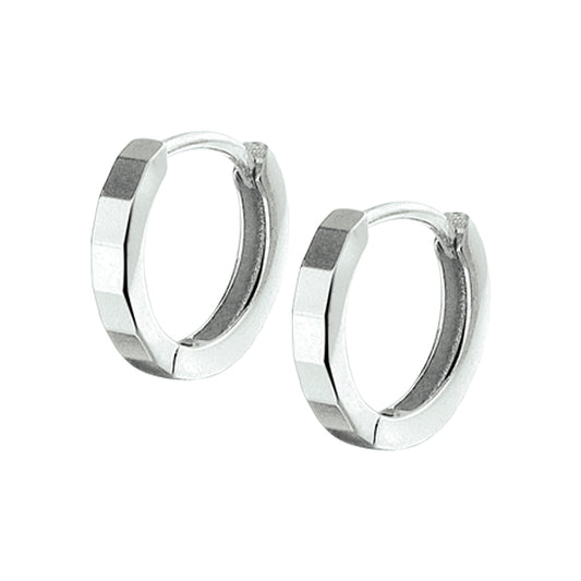 vDam Klapoorringen Vlak Zilver Gerhodineerd 1325050