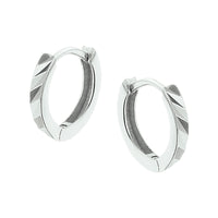 vDam Klapoorringen Vlak Zilver Gerhodineerd 1325052