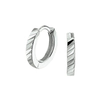 vDam Klapoorringen Vlak Zilver Gerhodineerd 1325052