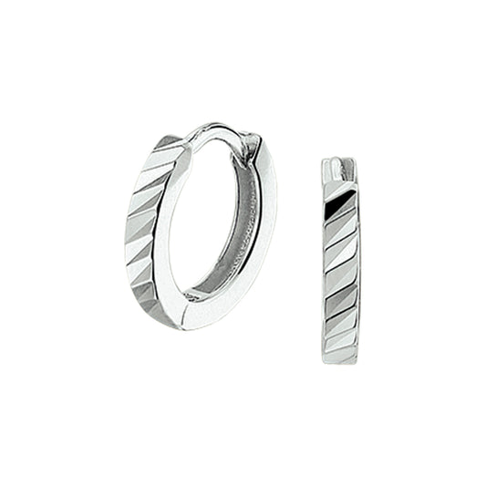 vDam Klapoorringen Vlak Zilver Gerhodineerd 1325052