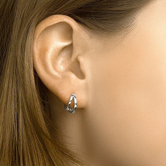 vDam Klapoorringen Zilver Gerhodineerd 1332393