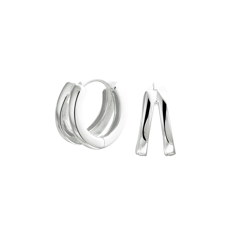 vDam Klapoorringen Zilver Gerhodineerd 1333519