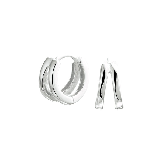 vDam Klapoorringen Zilver Gerhodineerd 1333519