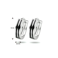 vDam Klapoorringen Zilver Gerhodineerd 1333890