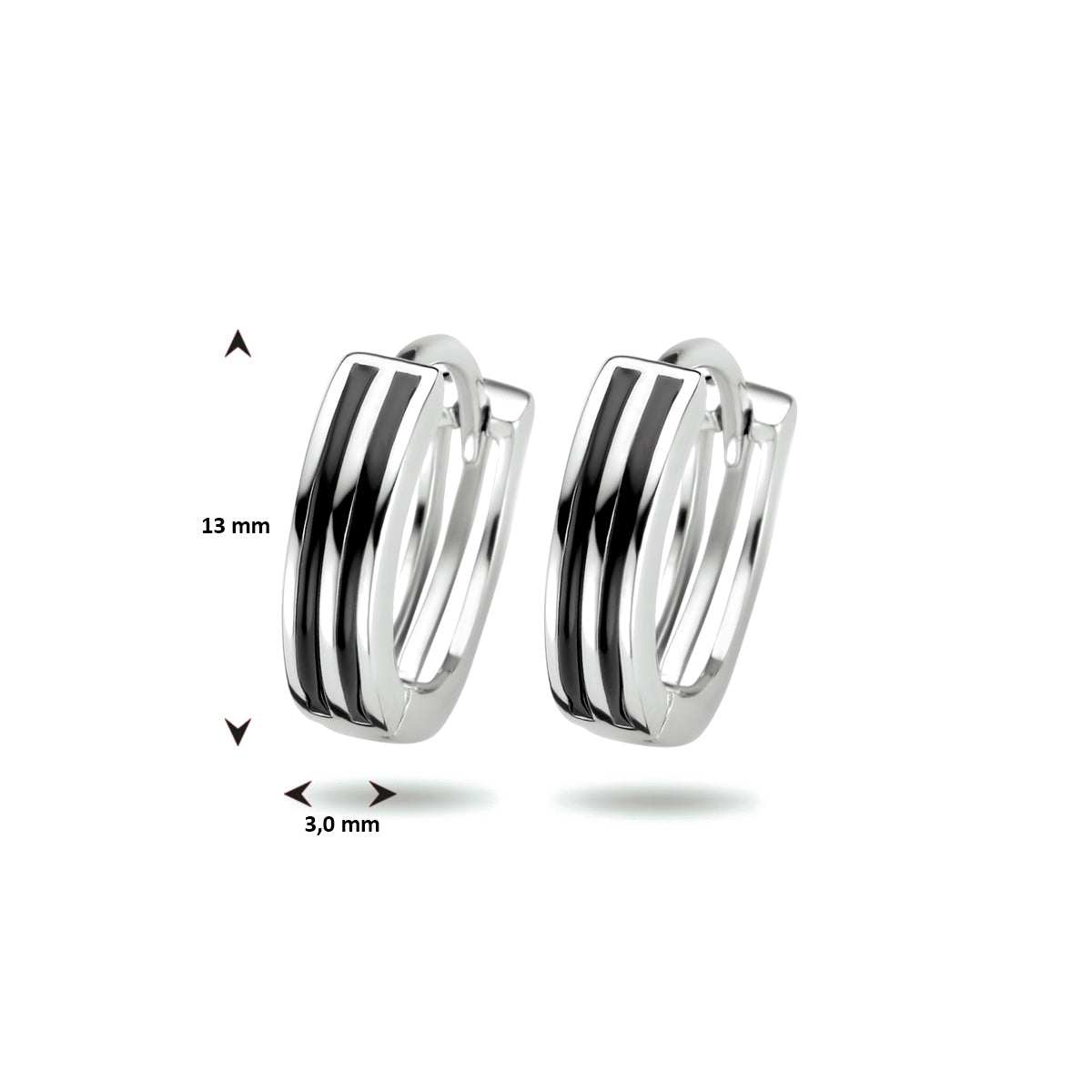 vDam Klapoorringen Zilver Gerhodineerd 1333890