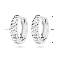 vDam Klapoorringen Zilver Gerhodineerd 1336935