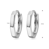 vDam Klapoorringen Zilver Gerhodineerd 1338051