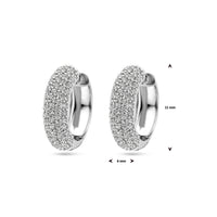 vDam Klapoorringen Zirkonia 21 Mm Zilver Gerhodineerd 1339539