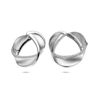 vDam Klapoorringen Zirkonia Poli/mat 21,5 Mm Zilver Gerhodineerd 1341186