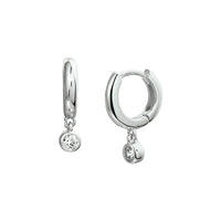 vDam Klapoorringen Zirkonia Zilver Gerhodineerd 1326734