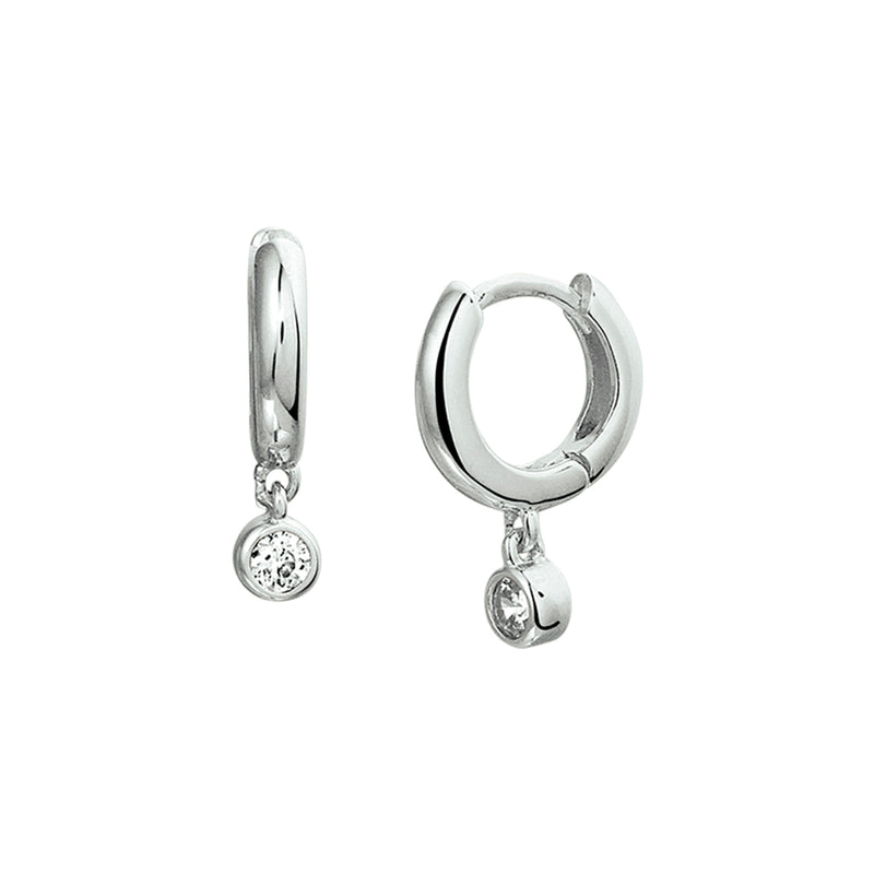 vDam Klapoorringen Zirkonia Zilver Gerhodineerd 1326734