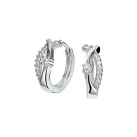 vDam Klapoorringen Zirkonia Zilver Gerhodineerd 1326992
