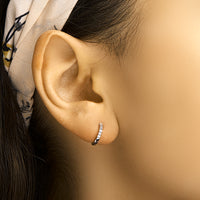 vDam Klapoorringen Zirkonia Zilver Gerhodineerd 1331368