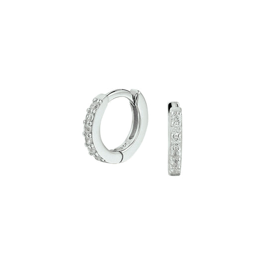 vDam Klapoorringen Zirkonia Zilver Gerhodineerd 1331968