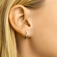 vDam Klapoorringen Zirkonia Zilver Gerhodineerd 1332214