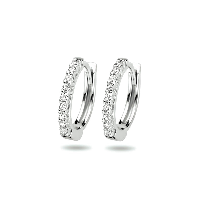 vDam Klapoorringen Zirkonia Zilver Gerhodineerd 1333863