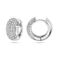 vDam Klapoorringen Zirkonia Zilver Gerhodineerd 1336949