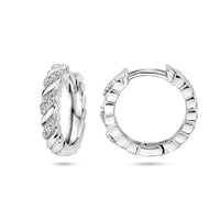 vDam Klapoorringen Zirkonia Zilver Gerhodineerd 1336956