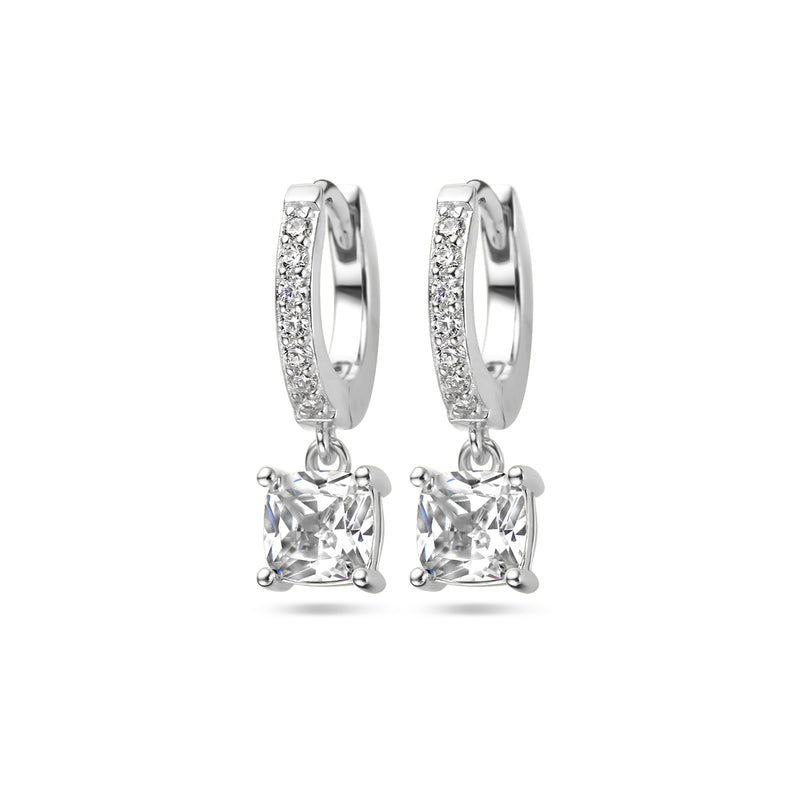 vDam Klapoorringen Zirkonia Zilver Gerhodineerd 1338246