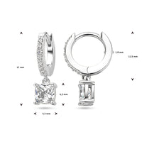 vDam Klapoorringen Zirkonia Zilver Gerhodineerd 1338246