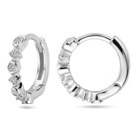 vDam Klapoorringen Zirkonia Zilver Gerhodineerd 1338452