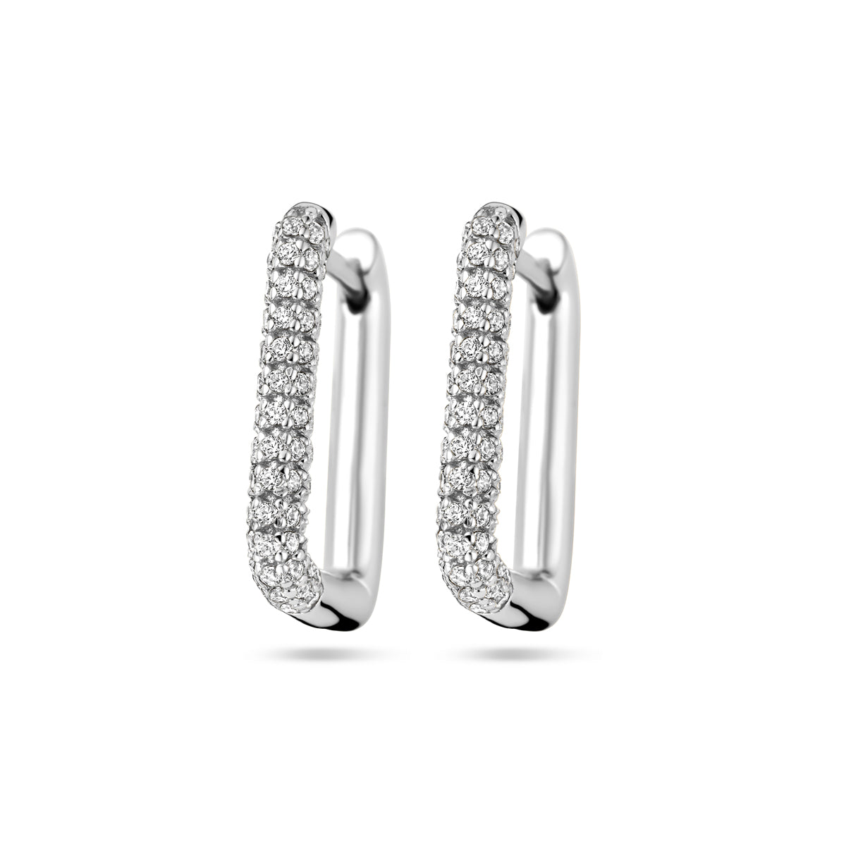 vDam Klapoorringen Zirkonia Zilver Gerhodineerd 1338573