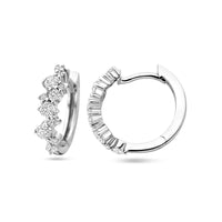 vDam Klapoorringen Zirkonia Zilver Gerhodineerd 1339018