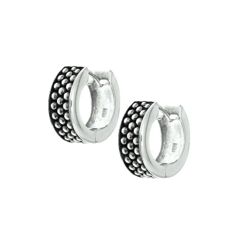 vDam Klapoorringen Zwart Epoxy Zilver Gerhodineerd 1325061