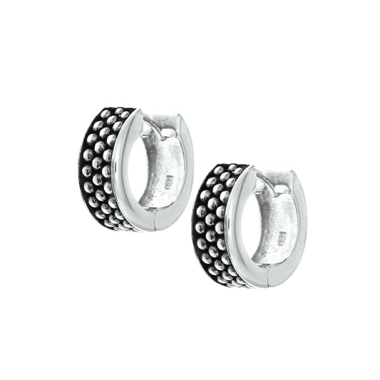 vDam Klapoorringen Zwart Epoxy Zilver Gerhodineerd 1325061