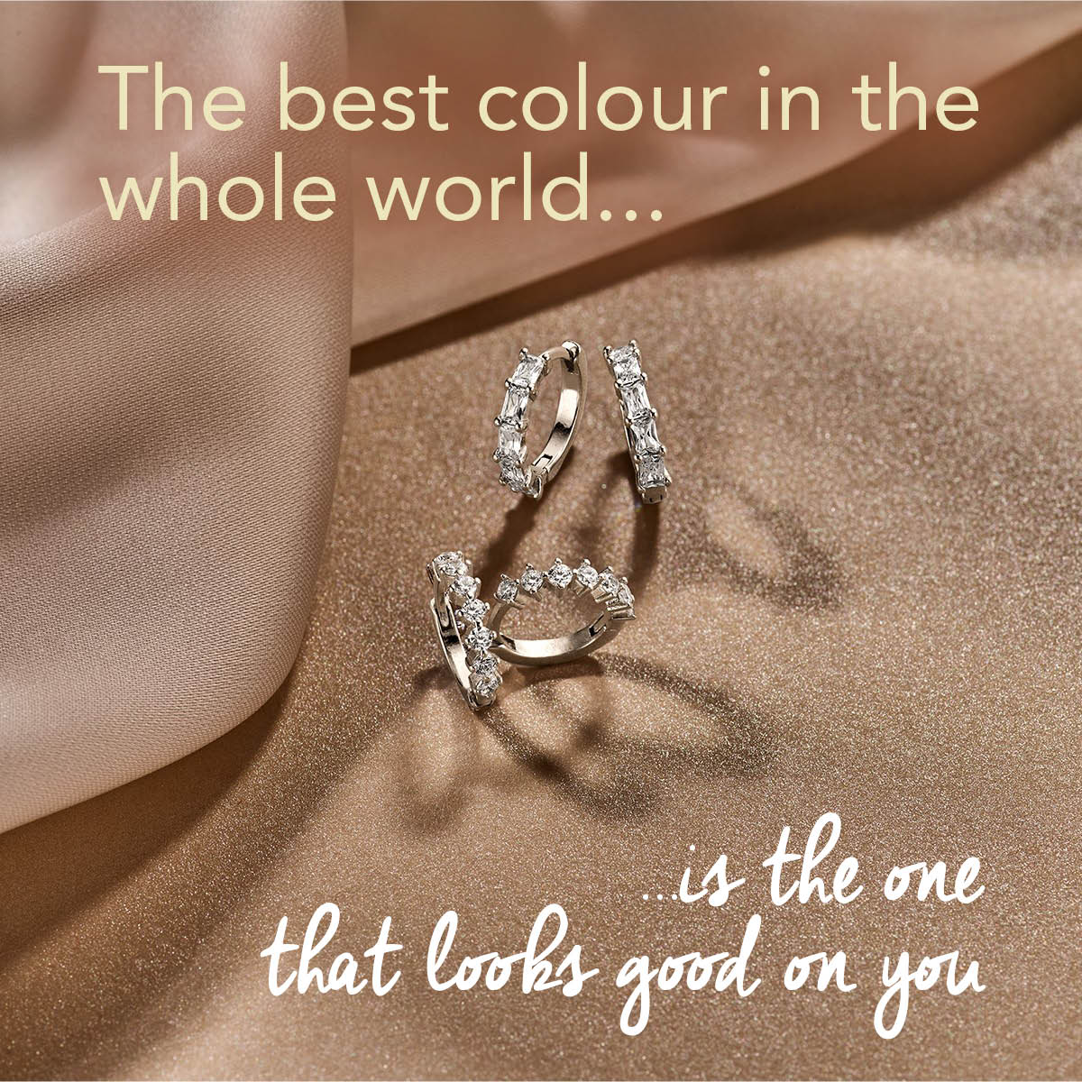 vDam Klaproorringen Zirkonia Zilver Gerhodineerd 1335169