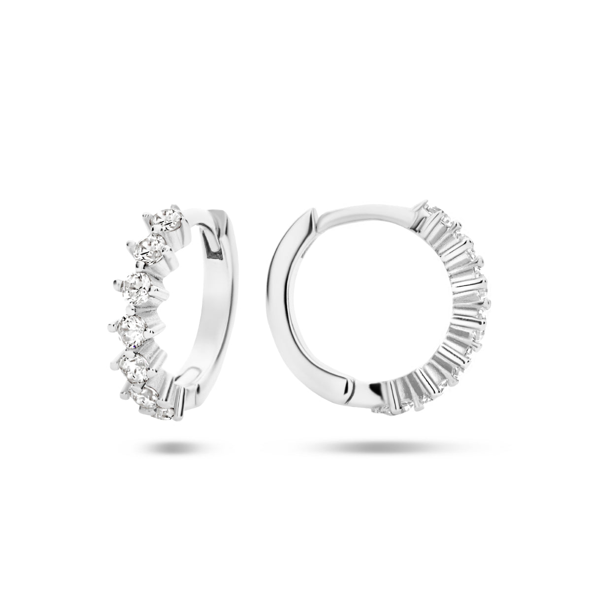 vDam Klaproorringen Zirkonia Zilver Gerhodineerd 1335169