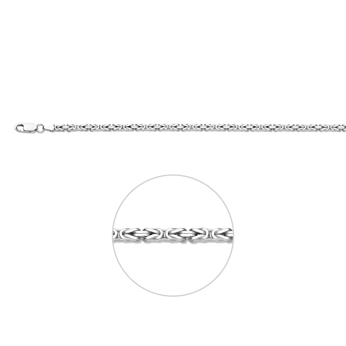 vDam Konings 3,0 Mm Zilver Gerhodineerd 1337626