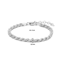 vDam Koord 4,0 Mm Zilver Gerhodineerd 1334733  16cm