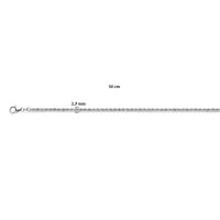 vDam Koord Massief 2,7 Mm Zilver Gerhodineerd 1338421  60cm