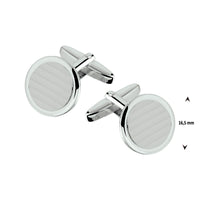 vDam Manchetknopen Gediamanteerd Zilver Gerhodineerd 1329823