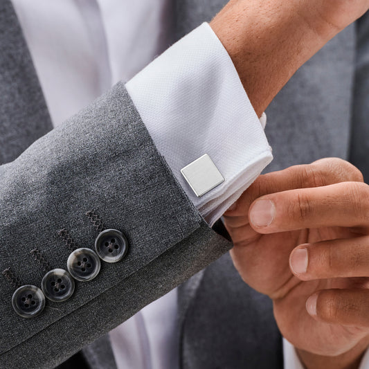 vDam Manchetknopen Poli/mat 16 Mm Zilver Gerhodineerd 1340446