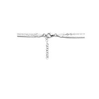 vDam Multi-collier 2,0 Mm 42cm + 3 Cm Zilver Gerhodineerd 1334713  42cm