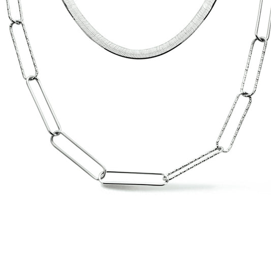 vDam Multi-collier 5,5 Mm 45 Cm Zilver Gerhodineerd 1334416